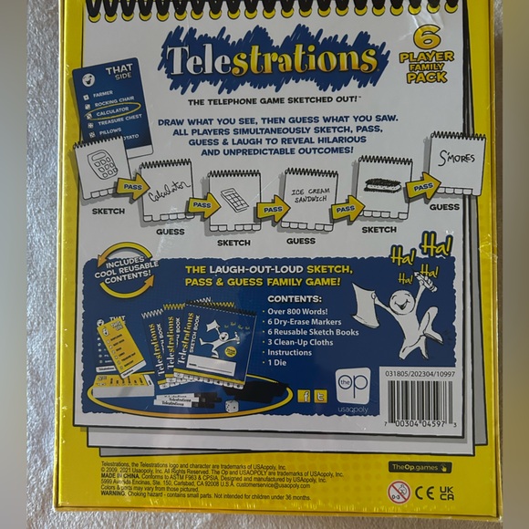 Telestrations The Telephone Game Sketched Out! 6 Player Family Pack  Ages 8+ New - Picture 4 of 9